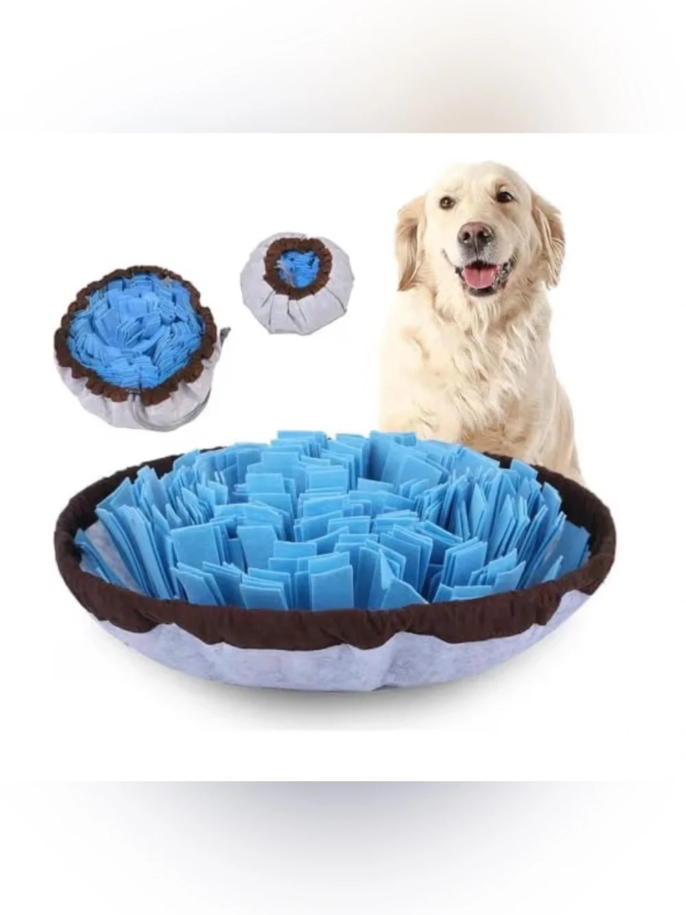 New! Snuggle mat for fast-eating dogs - machine washable